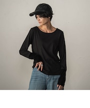 ベロアカフスロングTシャツ