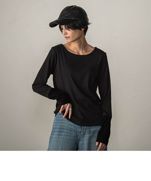 ベロアカフスロングTシャツ