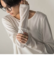 ベロアカフスロングTシャツ