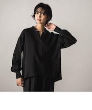 【一瞬で楽とキレイを叶える】ナチュラルストレッチスキッパーブラウス≪セットアップ対応≫