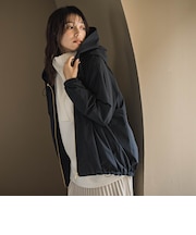 ストレッチタフタフーディブルゾン