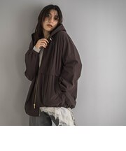 ストレッチタフタフーディブルゾン