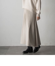 スウェードライク消しプリーツスカート≪セットアップ対応≫