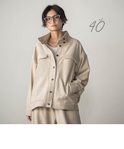 【40周年限定】ベロアデニムスタンドカラージャケット≪セットアップ対応≫