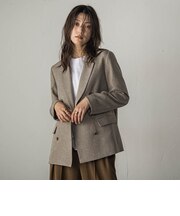 ミックスメランジダブルブレストジャケット