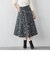 モノトーンファンシーツイードサーキュラースカート