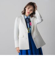 カルテッドミックスツィードジャケット≪手洗い可能≫