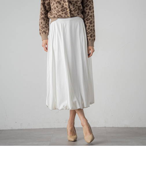 【カタログ掲載】ハンマーサテンバルーンスカート≪手洗い可能≫