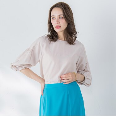 ドライシアーピンタックブラウス≪洗濯機で洗える≫