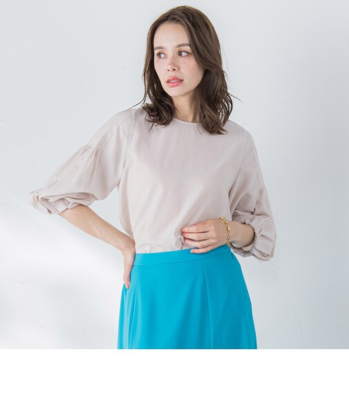 ドライシアーピンタックブラウス≪洗濯機で洗える≫