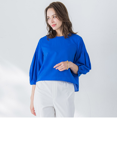 ドライシアーピンタックブラウス≪洗濯機で洗える≫