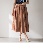 ポコポコナイロンヴィンテージスカート≪洗濯機で洗える≫