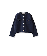 ツイードニットカーディガン≪手洗い可能≫