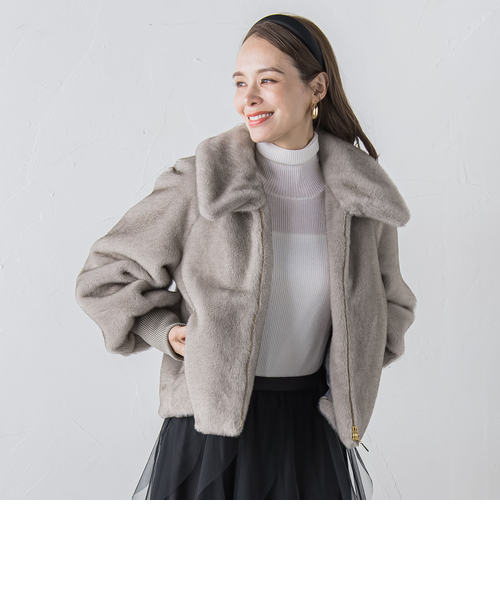 テーラードジャケット（ベージュ）の通販｜&mall（アンドモール