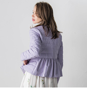 ペプラムダウンジャケット