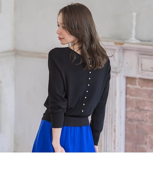 【新色追加】BRISBANE前後2WAYパールニット