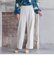 【新色追加】キラキラボタンワイドパンツ≪手洗い可能≫