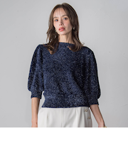 ラメシャギーニット≪手洗い可能≫