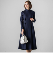 【WEB限定カラーあり/新色追加】ルミナリー圧縮スムースワンピース