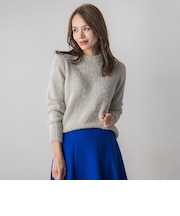 ラメシャギーニット