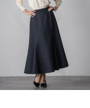 ツイードラメマーメイドスカート