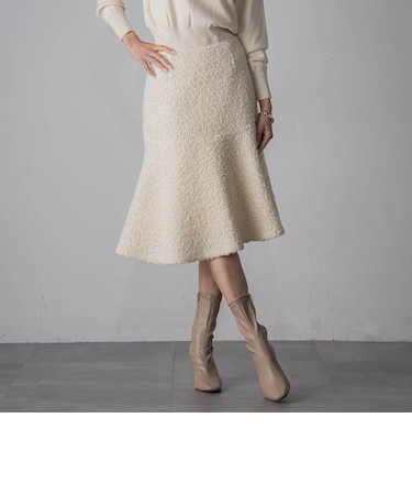 ループツイードスカート
