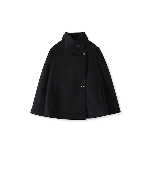 スタンドカラーショートコート