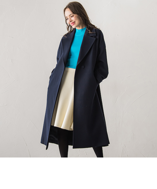 テーラードカラーコート