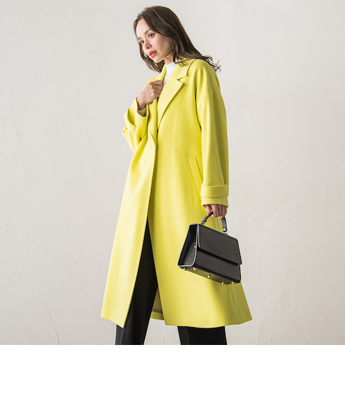 テーラードカラーコート｜ビアッジョブルーの通販｜&mall（アンド