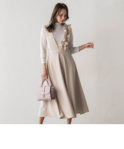 ダンボールフリルジャンパースカート