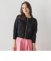 FAIRY AIRYジップカーディガン