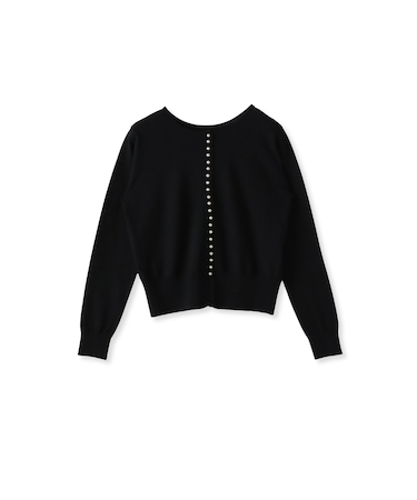 前後2wayパールボタンカーディガン