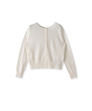 前後2wayパールボタンカーディガン