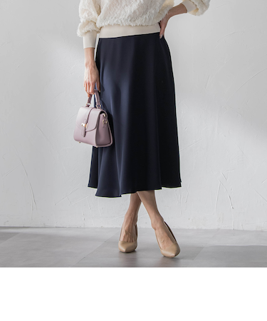 ダブルサテンスカート