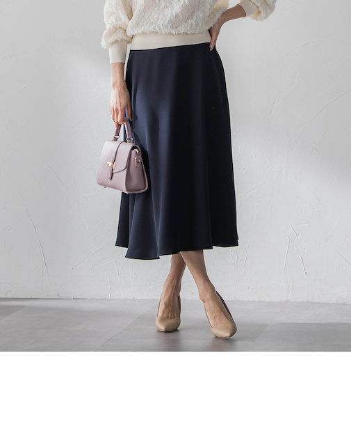 ダブルサテンスカート