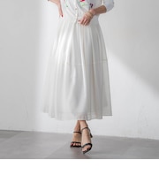 ラッセルレースチェックスカート