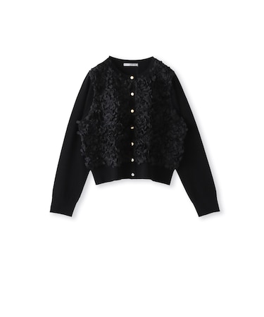 フラワーチュールドッキングカーディガン