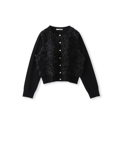 フラワーチュールドッキングカーディガン