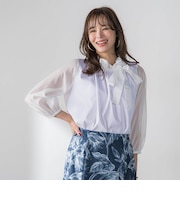 サイドリボンカットソー