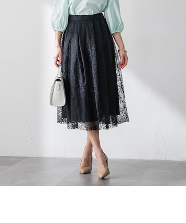 ジプソフィラ刺繍チュールスカート