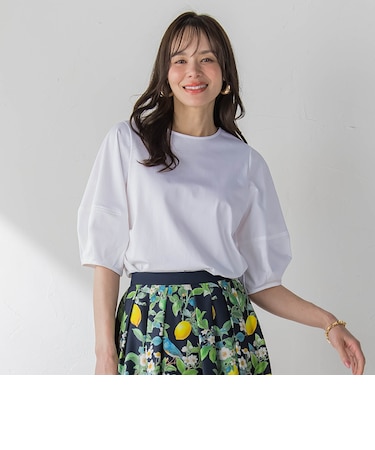 ランタンスリーブカットソー