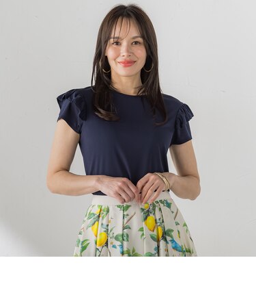 【WEB限定】ショルダーフリルカットソー