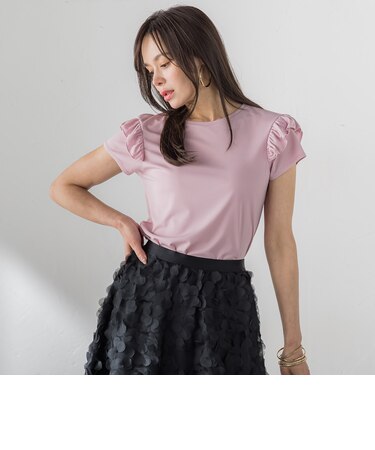 【WEB限定】ショルダーフリルカットソー