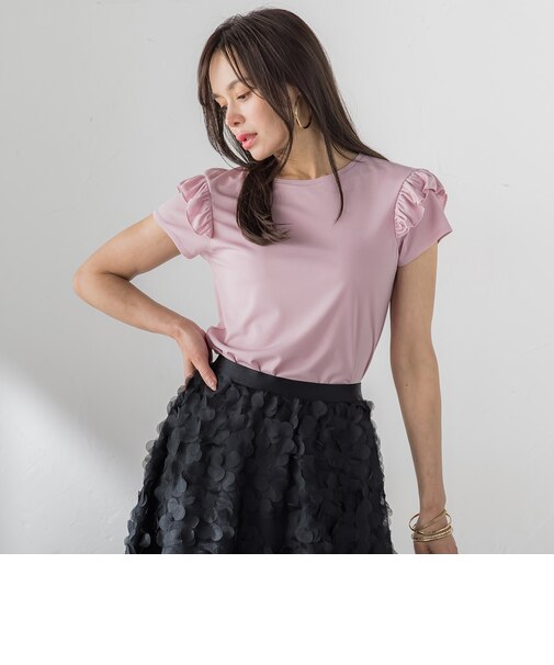 【WEB限定】ショルダーフリルカットソー
