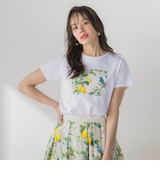レモンプリントTシャツ