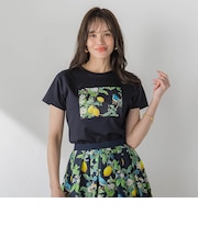 レモンプリントTシャツ