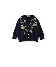 レモン刺繍ニットカーディガン