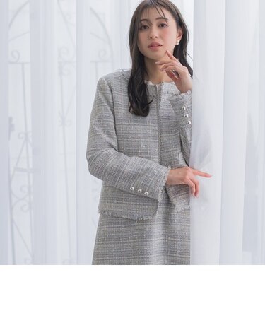 ツィードジャケット≪セットアップ対応≫