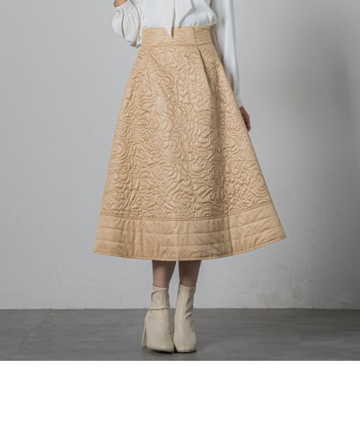 【大きいサイズ】ハートキルティングスカート