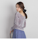 ニュアンスベロアバックシャンカットソー≪手洗い可能≫